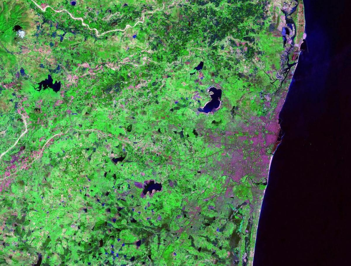 mapa de satélite Chennai
