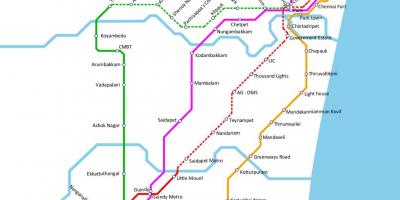 Mapa de Chennai anna Nagar