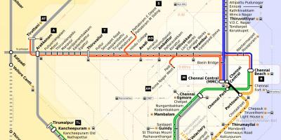 Central Chennai mapa
