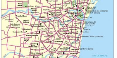 Mapa do camiño de Chennai
