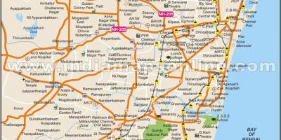 Chennai cidade chea mapa
