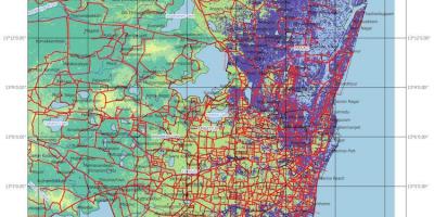 Inundación mapa de Chennai