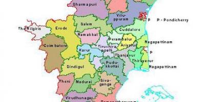Mapa de Chennai Tamil Nadu