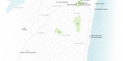Mapa turístico de Chennai