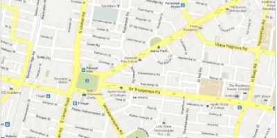 Mapa de Chennai t Nagar