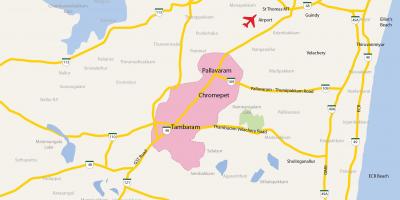 Mapa de Tambaram Chennai